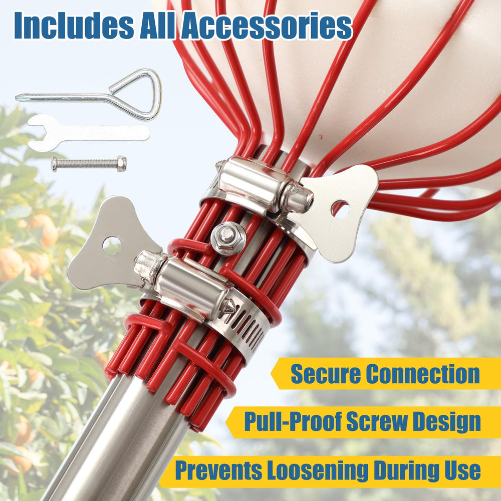 EUIJOIP fruit picker pole with padded grip close-up