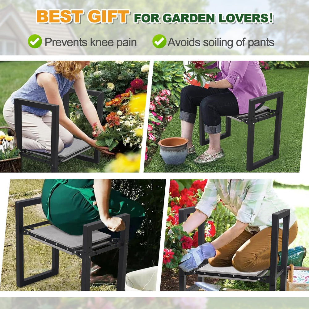 EUIJOIP Garden Kneeling Stool folded for storage
