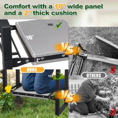 EUIJOIP Garden Kneeling Stool in use outdoors with plants