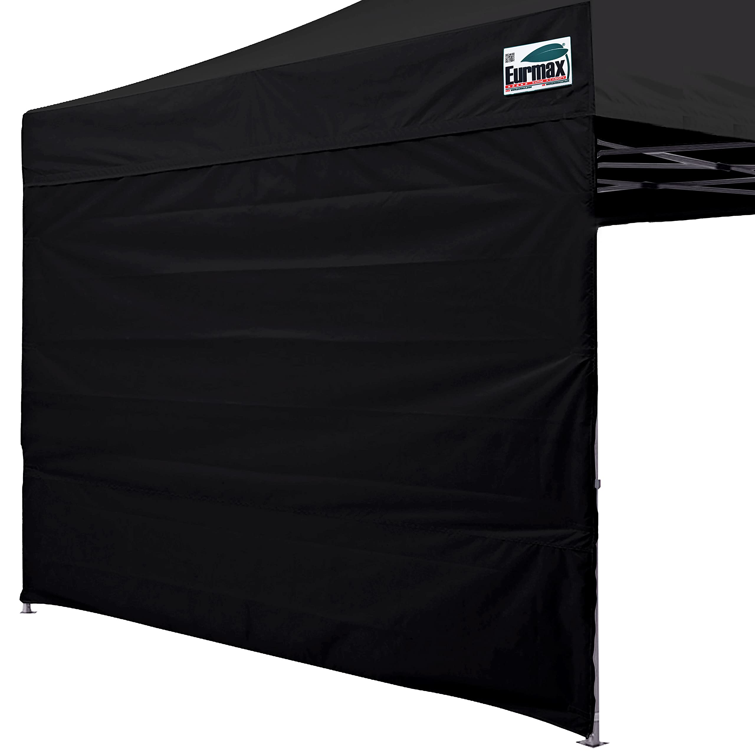 Eurmax 10x10 Pop Up Canopy SunWall black side view