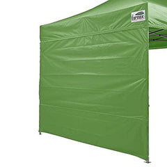 Eurmax 10x10 Pop Up Canopy SunWall in field green front view