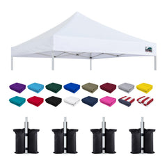 Eurmax 10x10 white canopy top front view