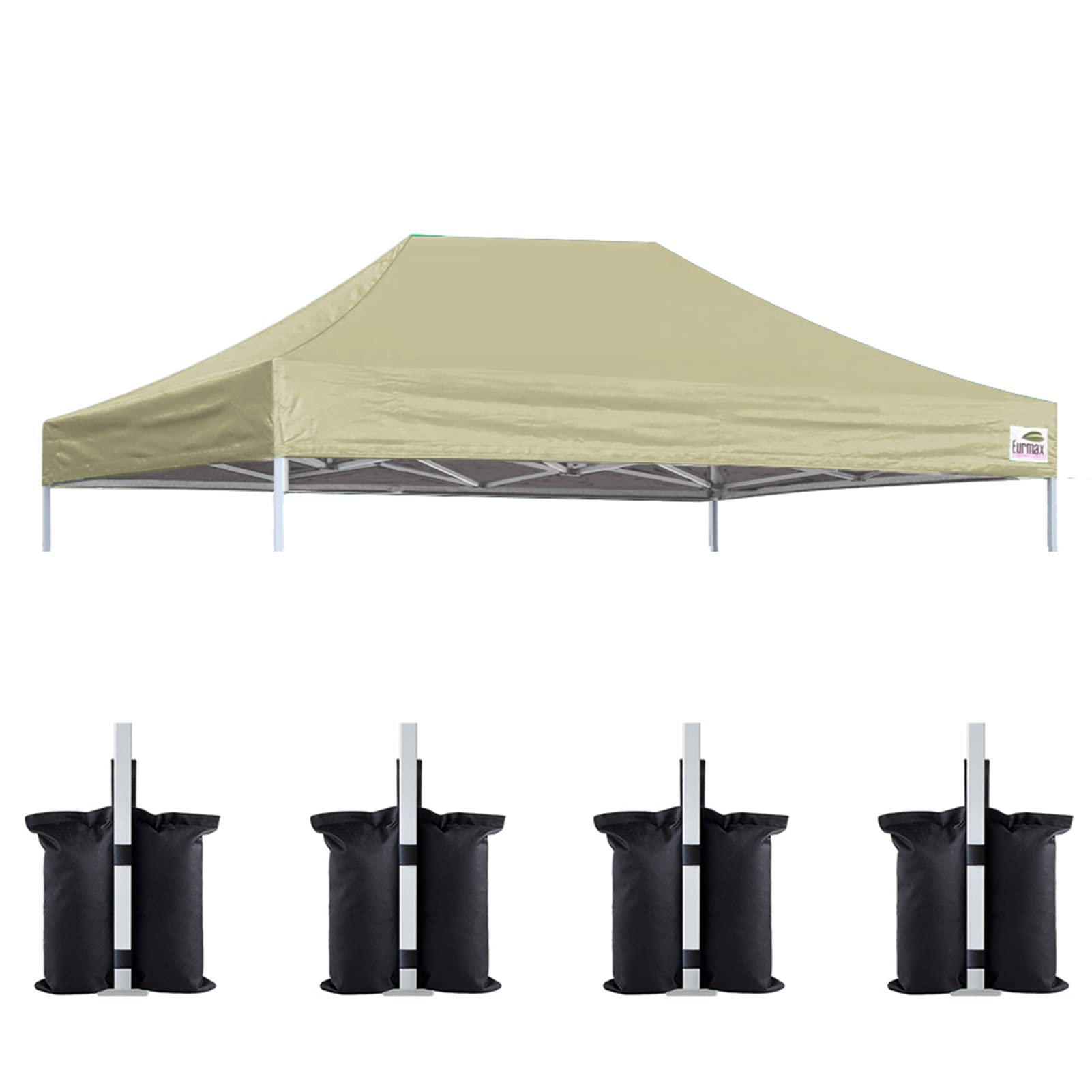 Eurmax 10x15 Pop Up Canopy Replacement Top in beige