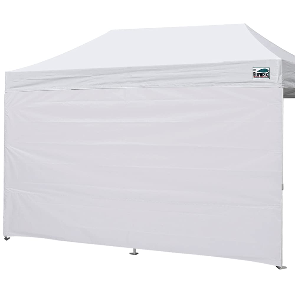 Eurmax 10x20 Pop Up Canopy Side Wall in white