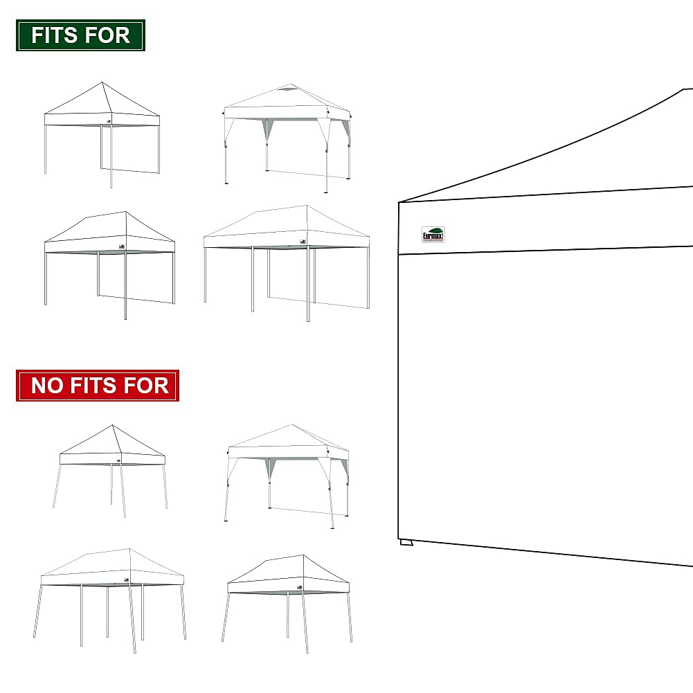 Eurmax canopy side wall attached to a tent