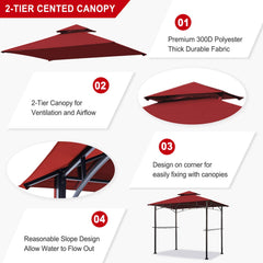 Eurmax Grill Gazebo Canopy Replacement Cover in packaging