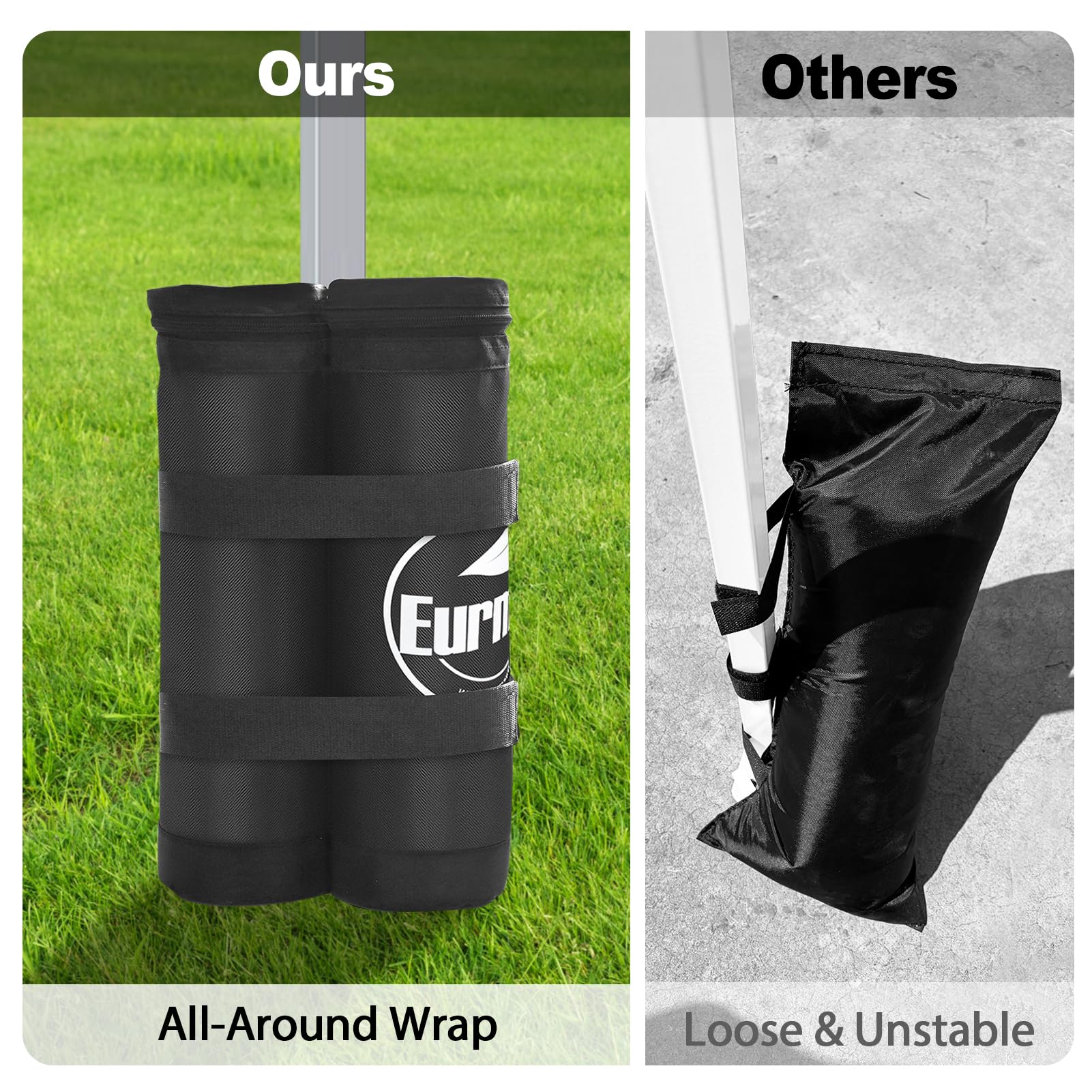 Eurmax weight bag detail showcasing 1680D PVC backed polyester