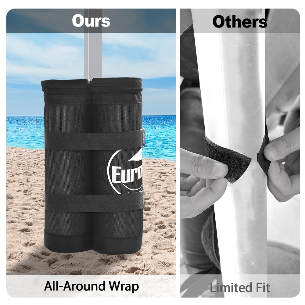 Eurmax weight bags compactly stored for easy transport