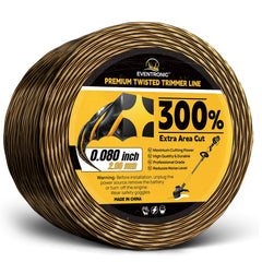 Eventronic 0.080" 600FT String Trimmer Line black and yellow spool