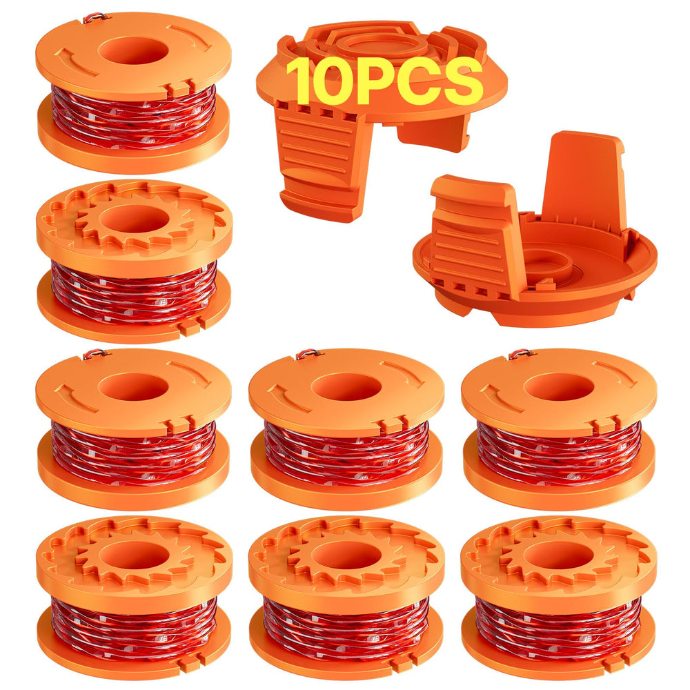 Eventronic 10 Pack Replacement Trimmer Line Spool multi-colour front view