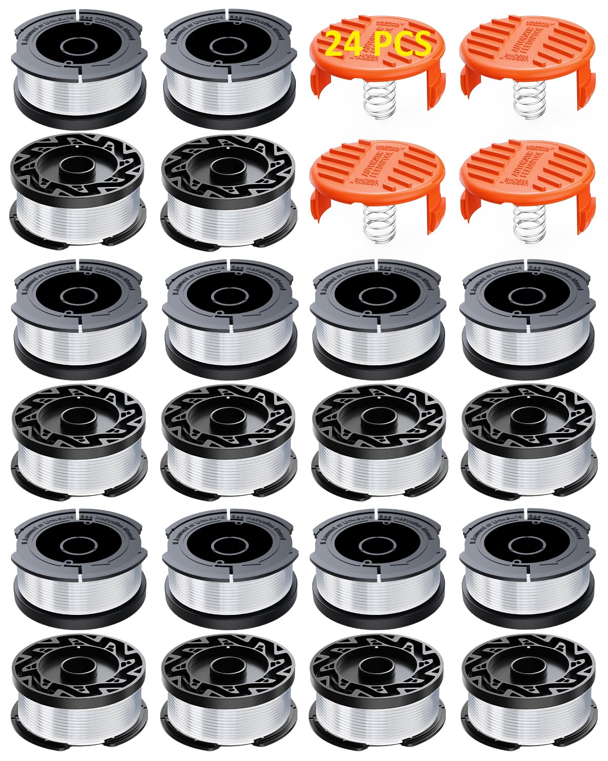 Eventronic 24 Pack Weed Eater String AF-100 spool front view