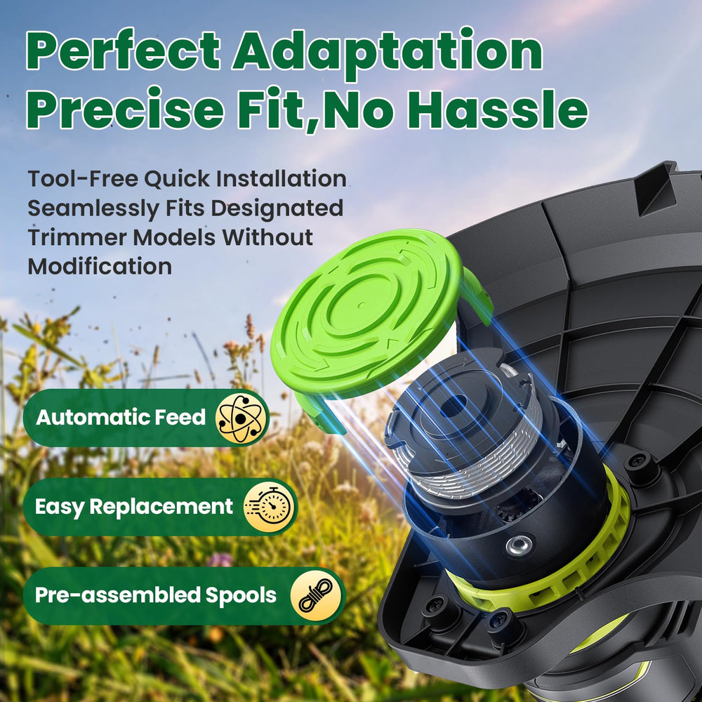 Eventronic String Trimmer Spool in use outdoors