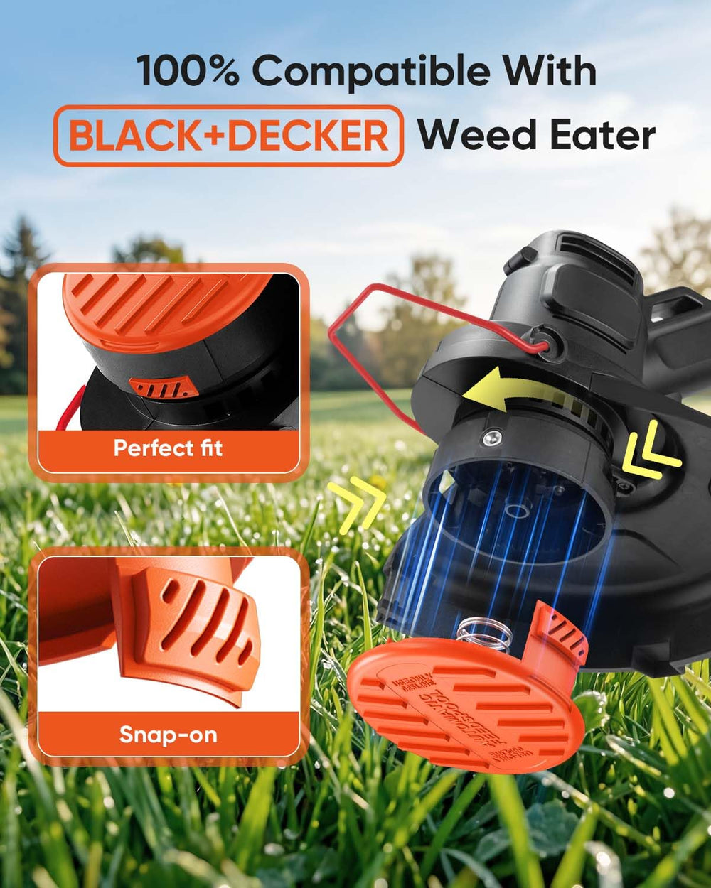 Eventronic Weed Eater Cap 8-Pack with springs included