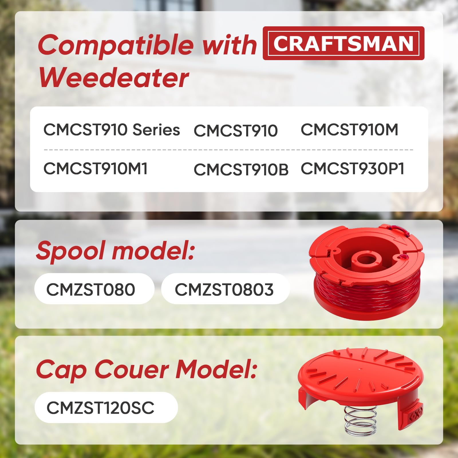 Eventronic Weed Eater String spool in use on a lawn
