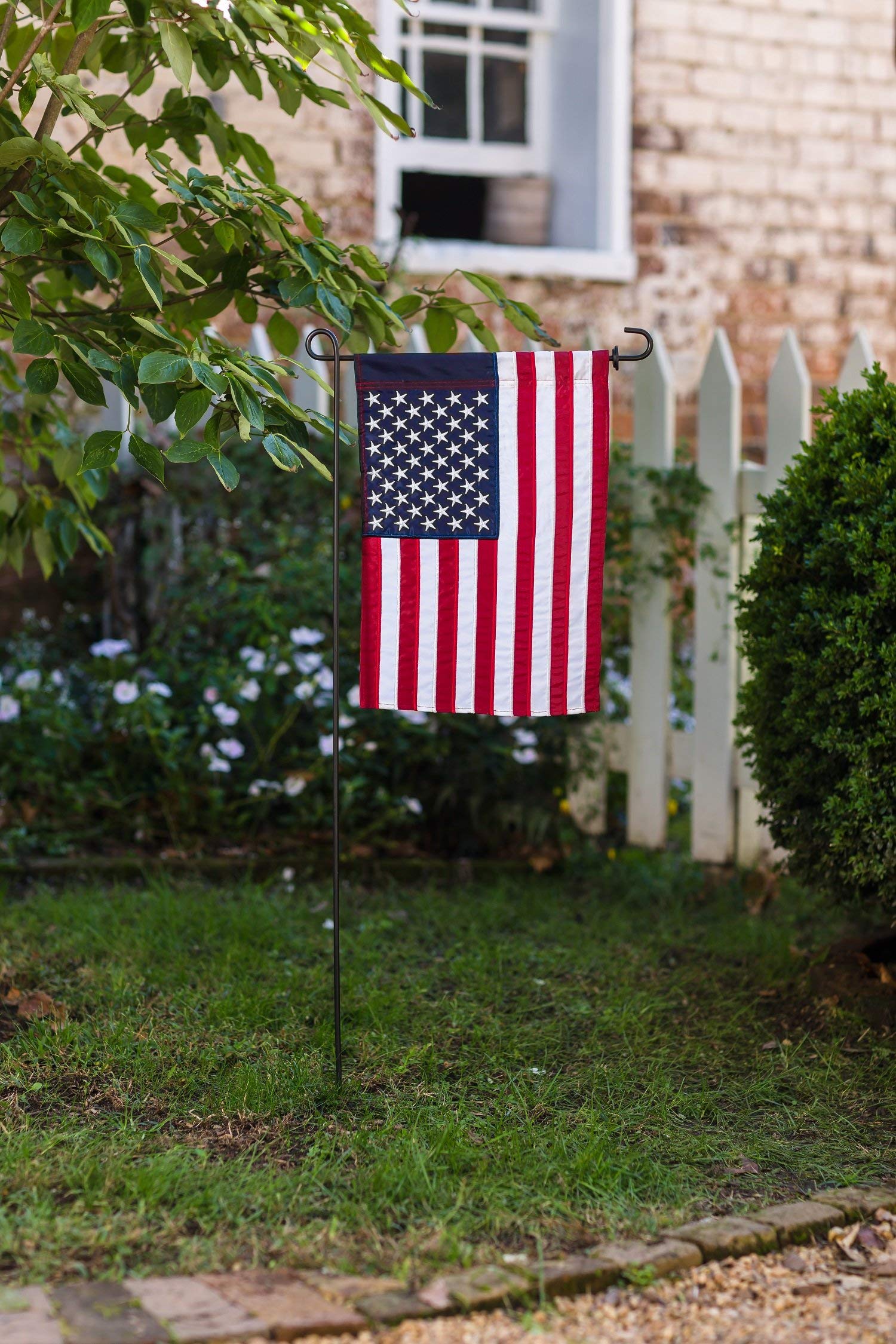 Evergreen American Flag in sunlight showcasing colors