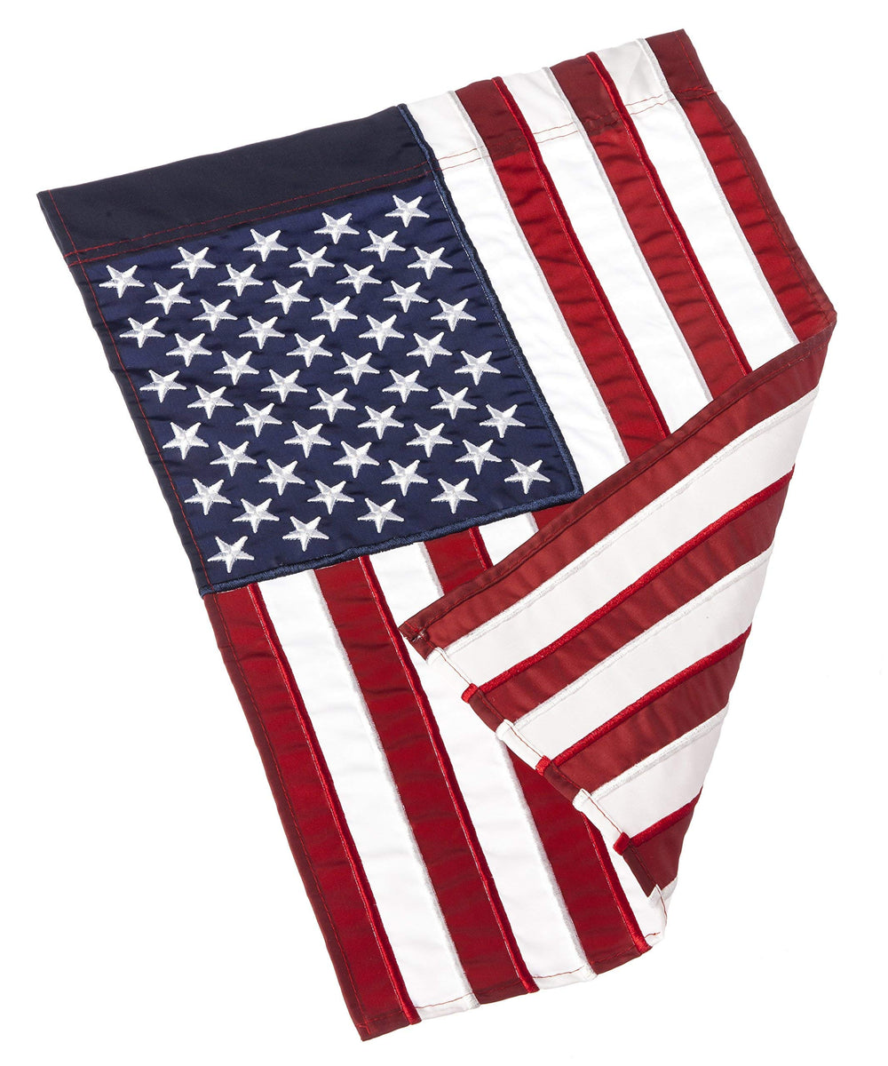 Evergreen American Flag next to a mailbox