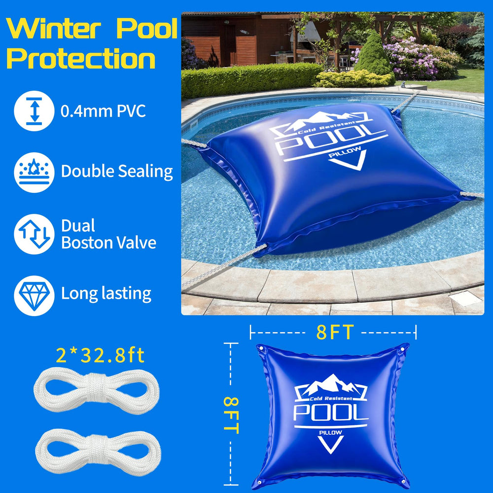 EVERRUSH pool pillow showing dual Boston valve