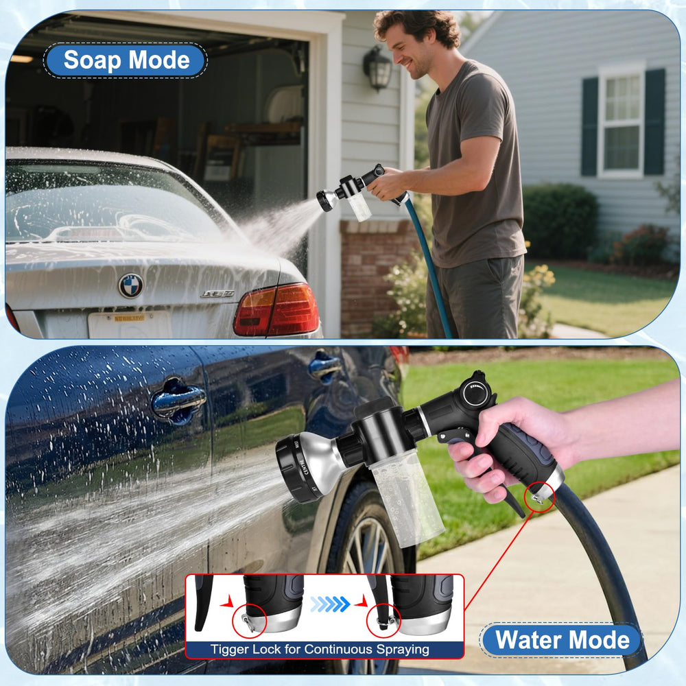 EVILTO Garden Hose Nozzle in use watering plants