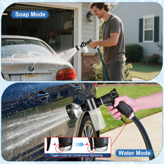 EVILTO Garden Hose Nozzle in use watering plants