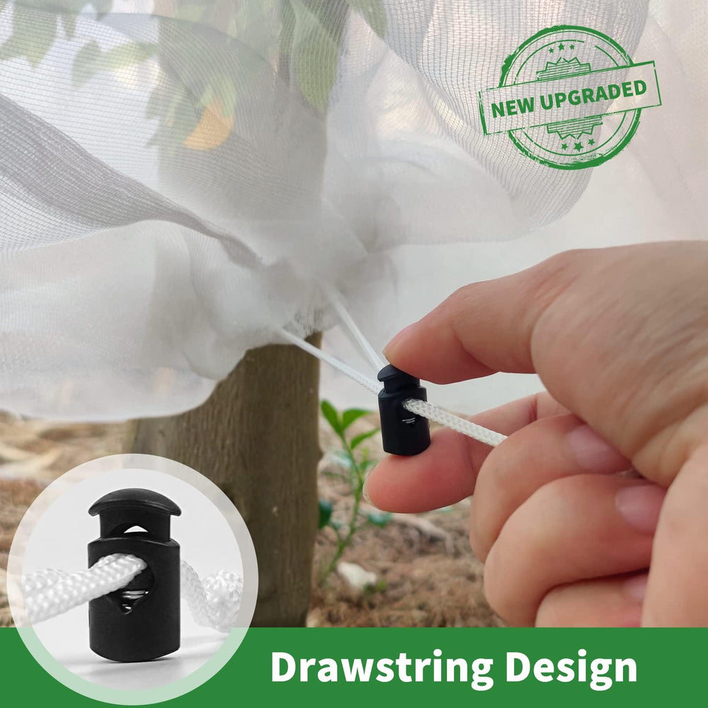 Evoio Bird Netting in use on potted plants