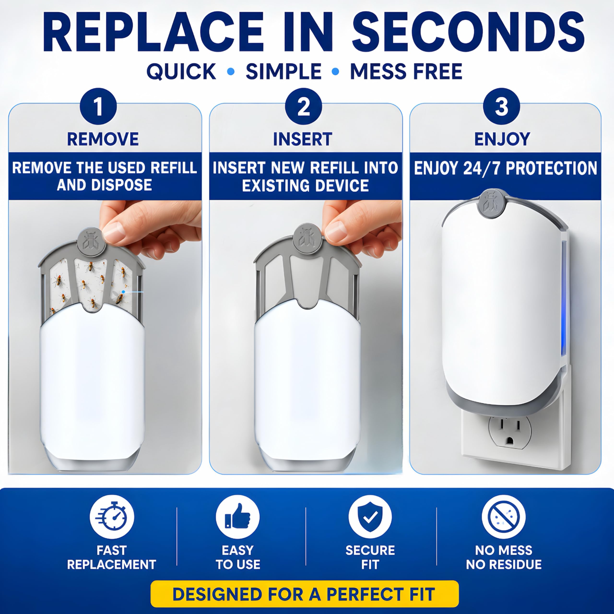 Evola refill cartridge installation in Zevo trap