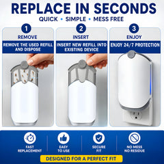 Evola refill cartridge installation in Zevo trap