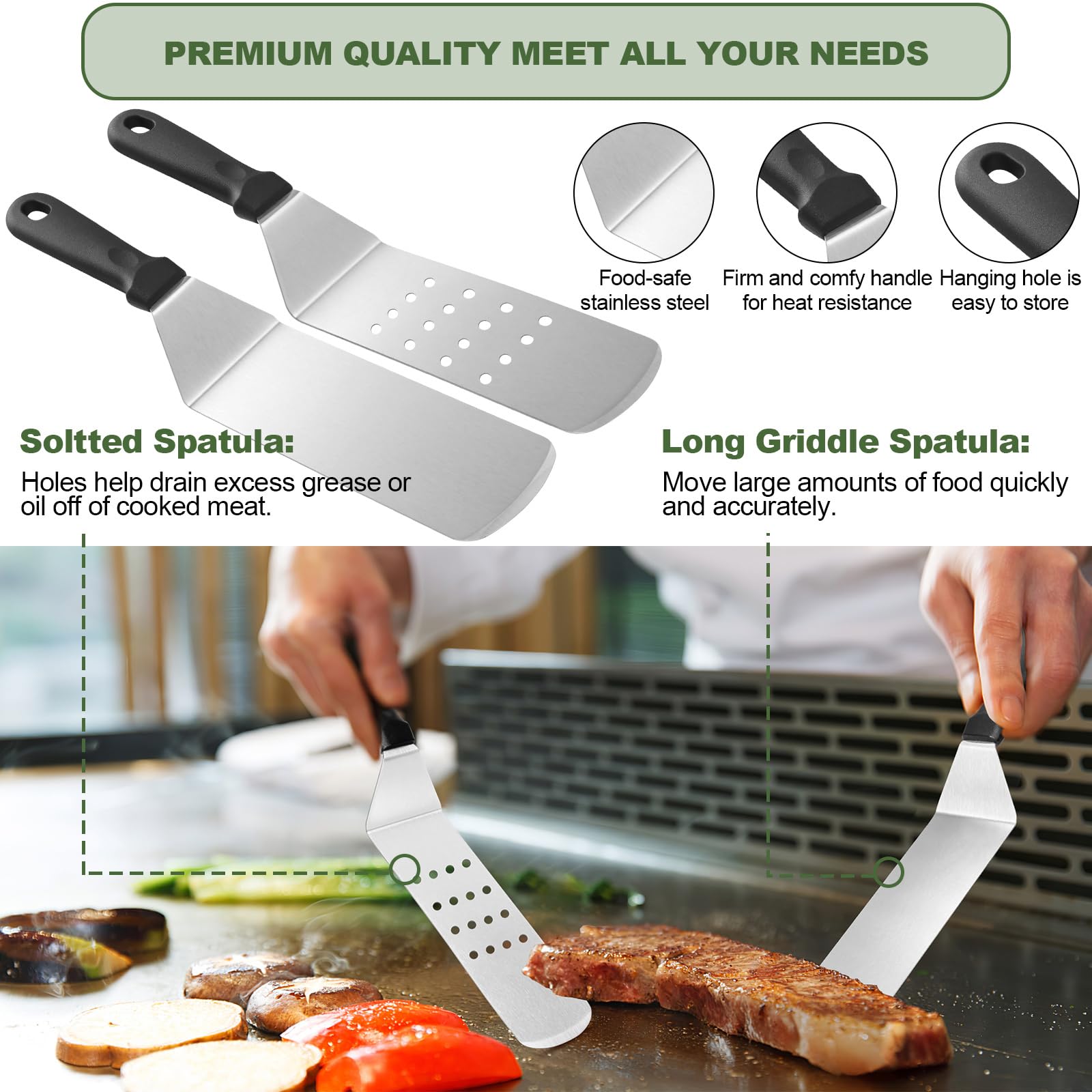 EWFEN BBQ tools set in storage bag