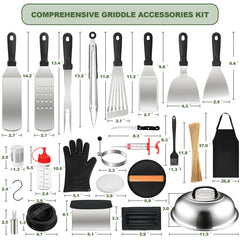 EWFEN stainless steel long griddle spatula