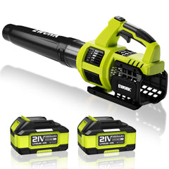 EWORK Cordless Leaf Blower green model front view