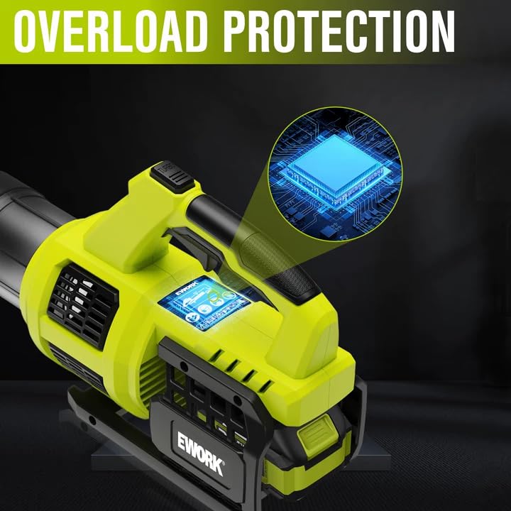 EWORK Cordless Leaf Blower side view