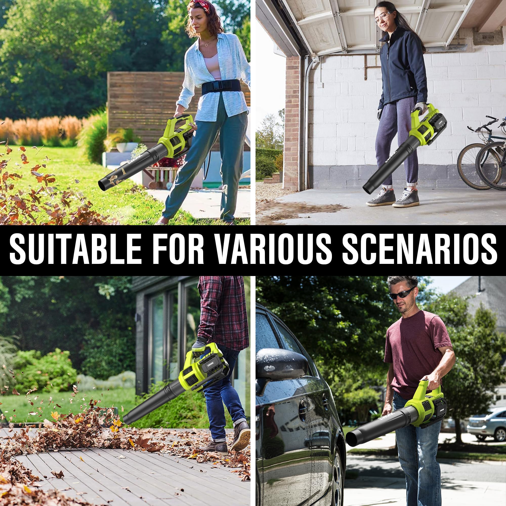 EWORK Leaf Blower packaging and user manual