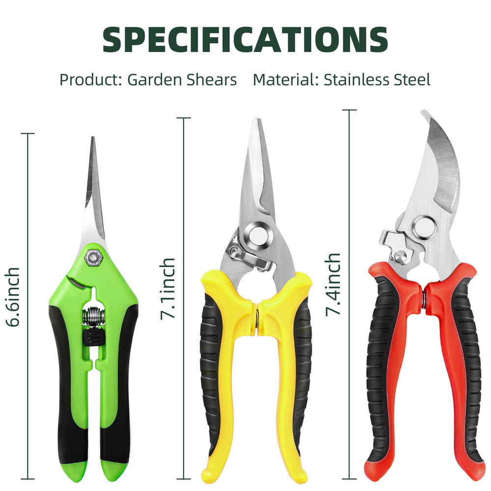 EWPJDK Garden Pruning Shears with safety lock feature