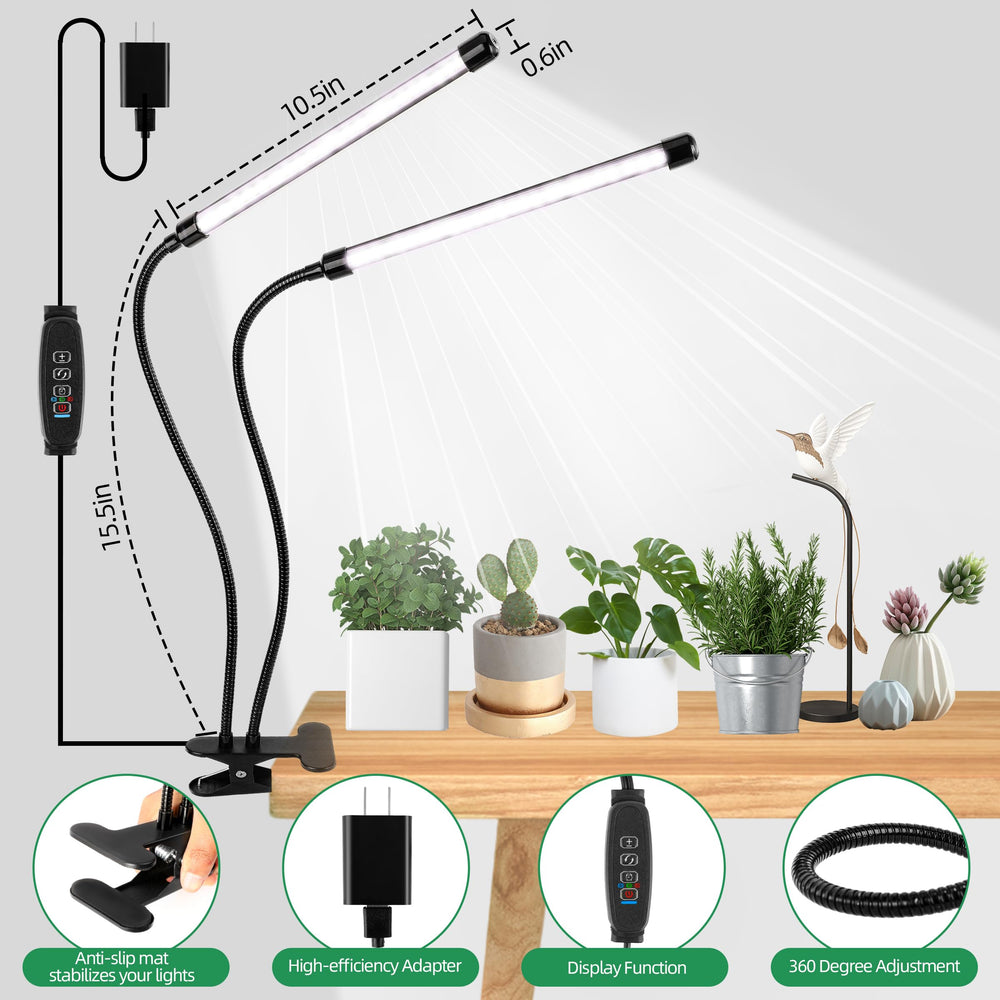 EWPJDK Grow Light 6500K showing gooseneck and clamp