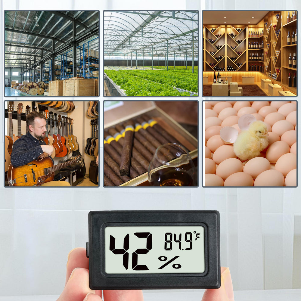 EWPJDK Mini Hygrometer Thermometer display showing temperature and humidity