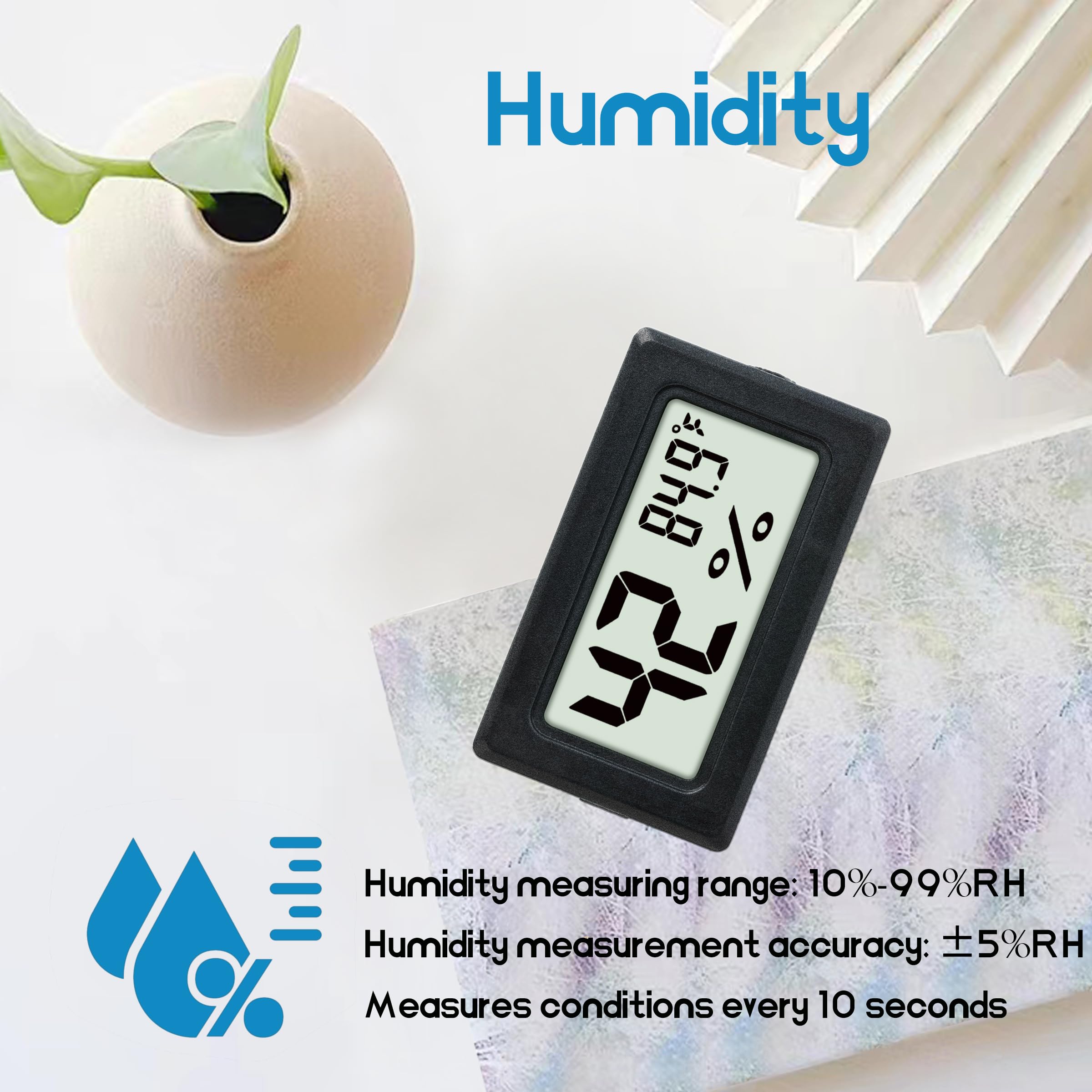 EWPJDK Mini Hygrometer Thermometer measuring humidity