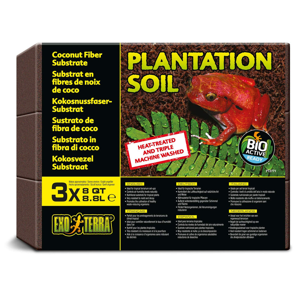 Exo Terra Plantation Soil 8 Quarts pack front view