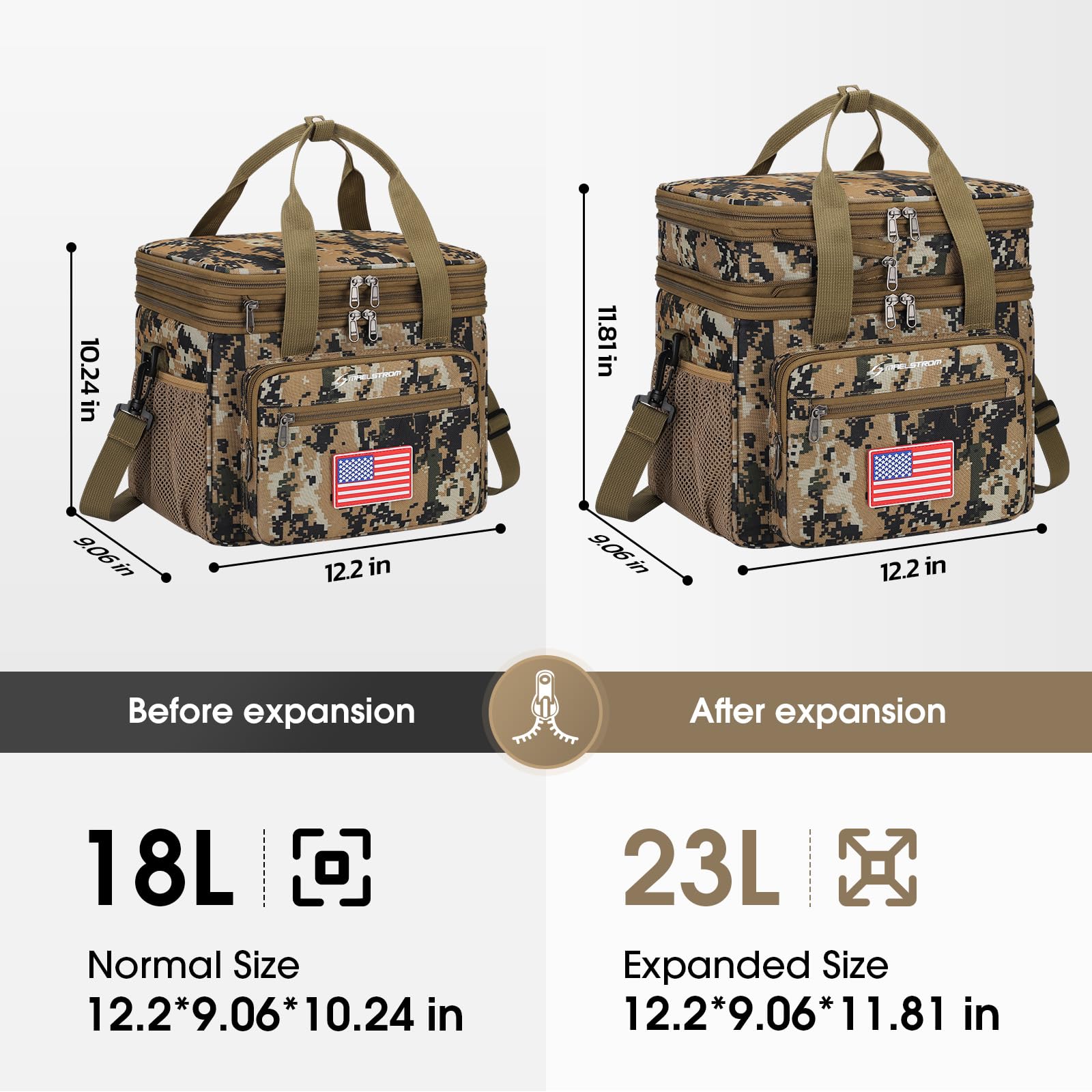 Expandable top compartment of Maelstrom lunch box