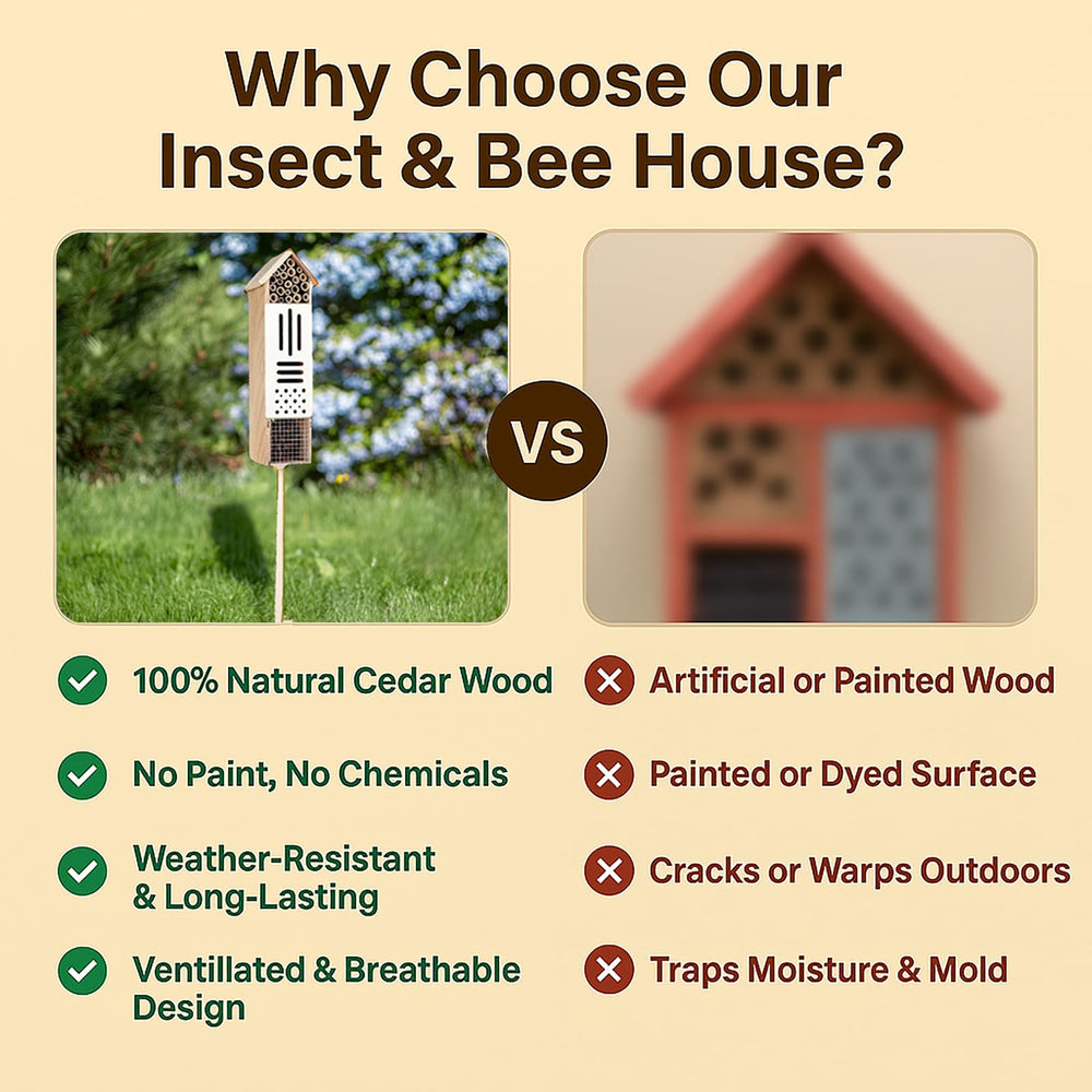 Extra large insect house for beneficial insects