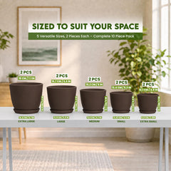 Extra Large plant pot from Utopia Home set
