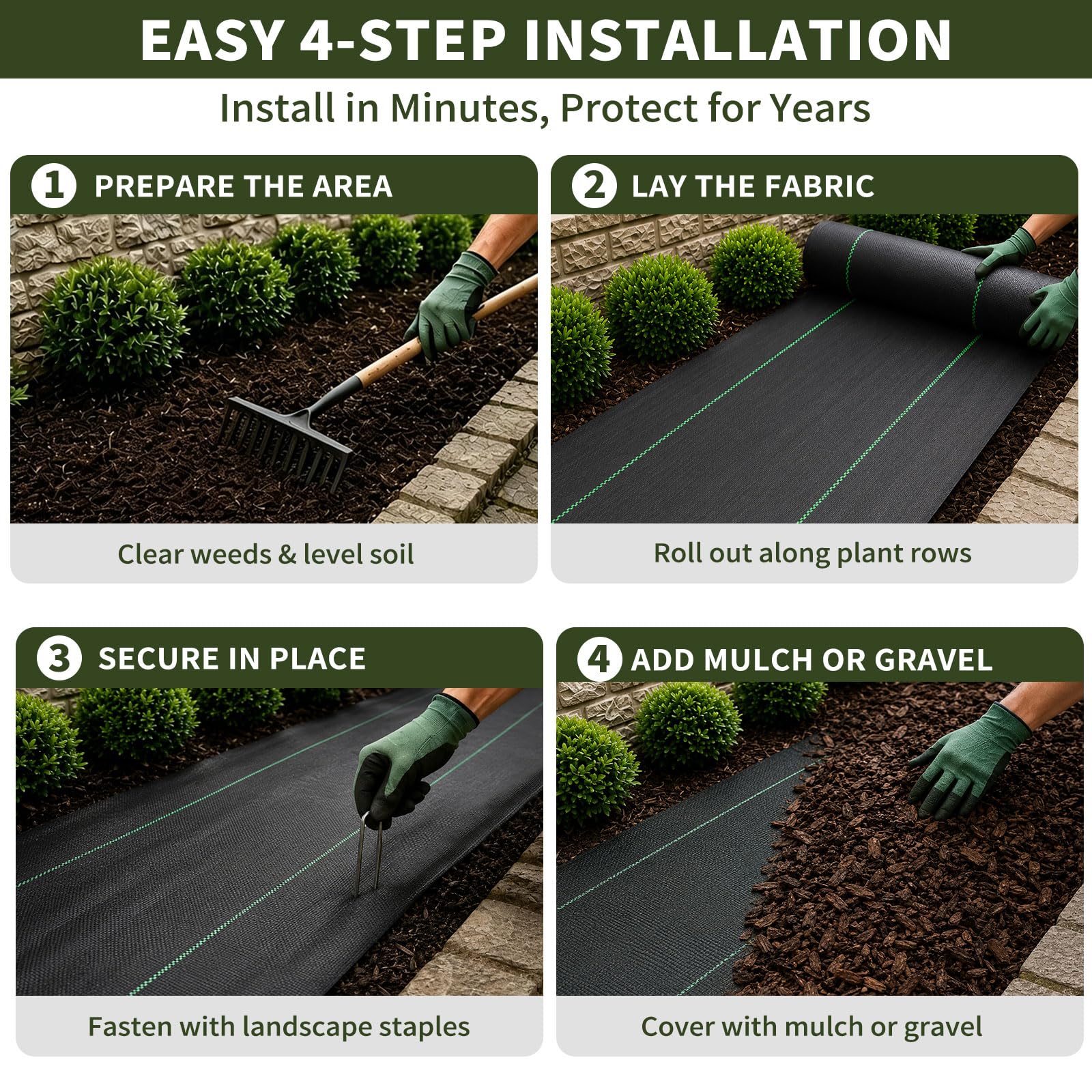 EXTRAEASY Landscape Fabric showing high permeability for soil health