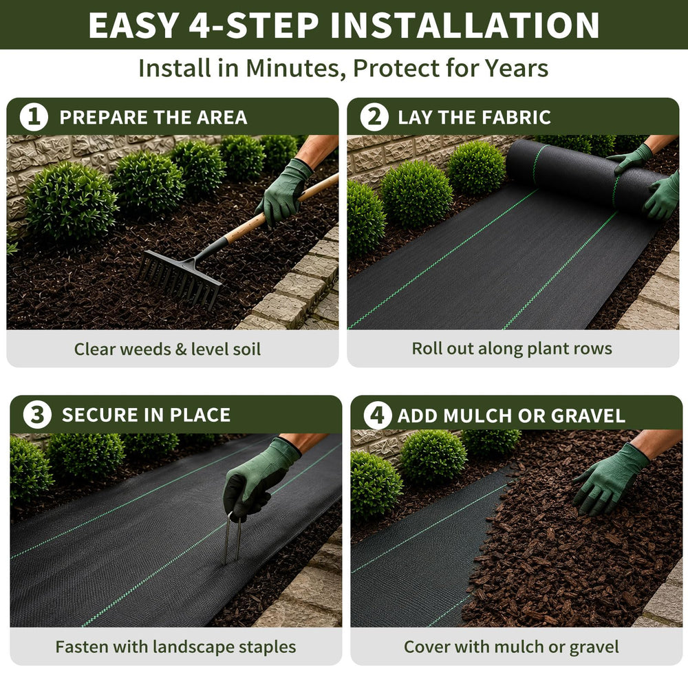 EXTRAEASY Landscape Fabric showing high permeability for soil health