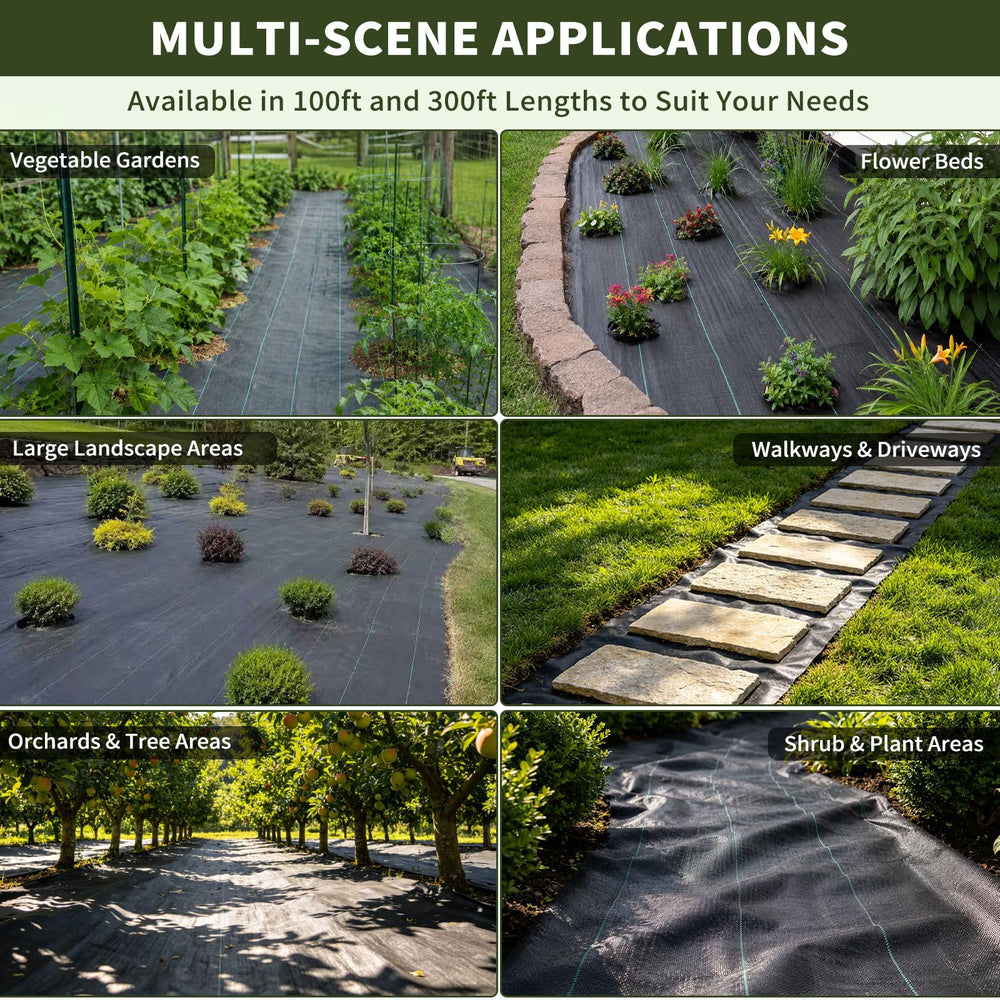 EXTRAEASY weed barrier fabric in gravel driveway