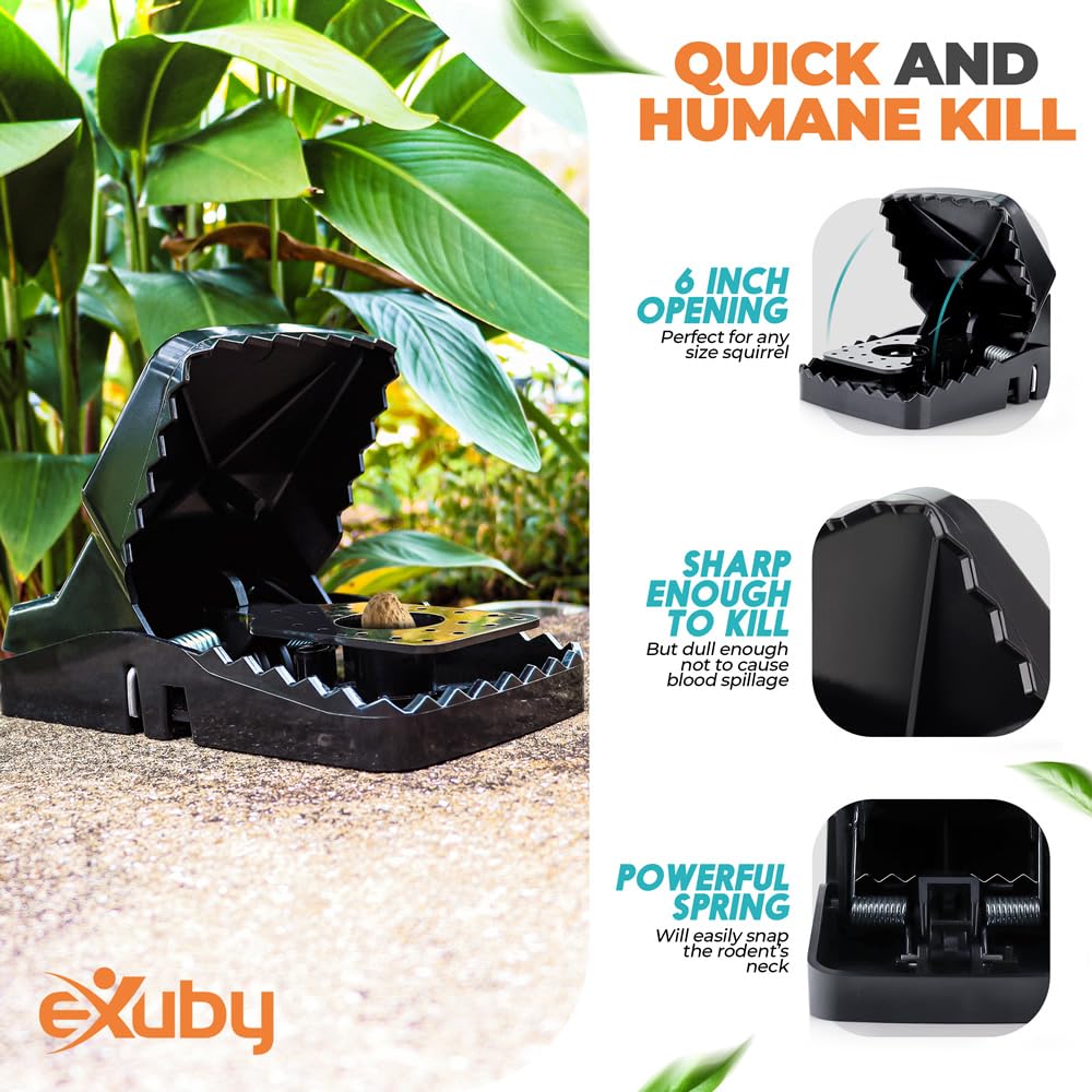 eXuby Squirrel Trap package contents including user manual