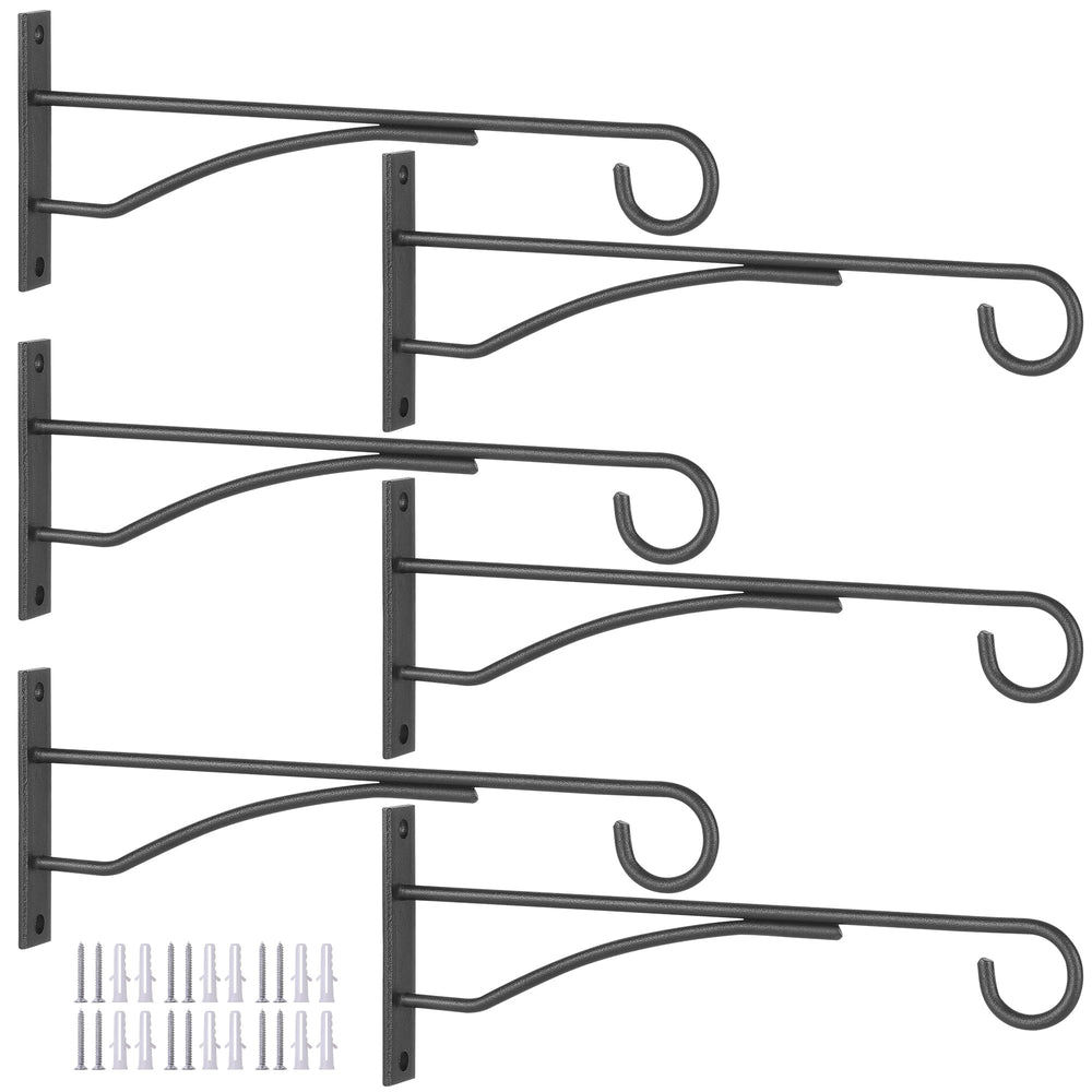 Eyrosa 8 inch black plant hanger front view
