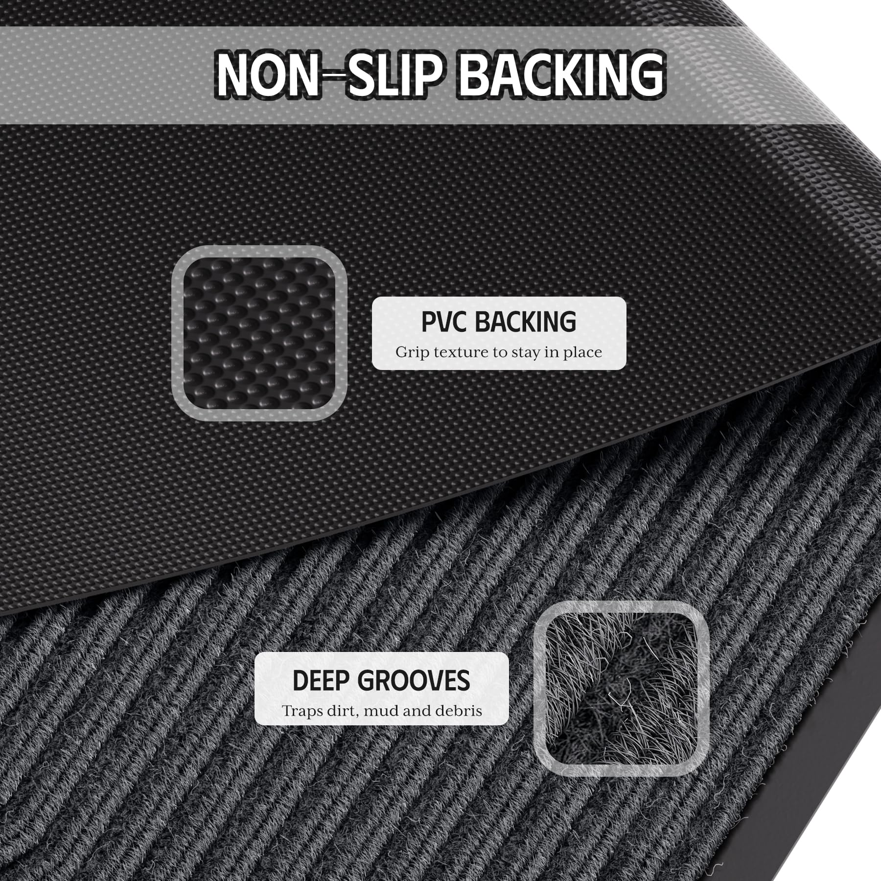EZ2LIVE 3' x 4' door mat shown in outdoor environment