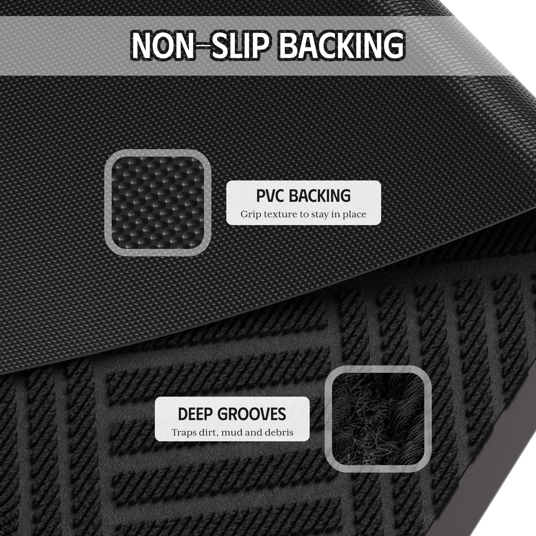 EZ2LIVE doormat showing deep grooves for dirt absorption