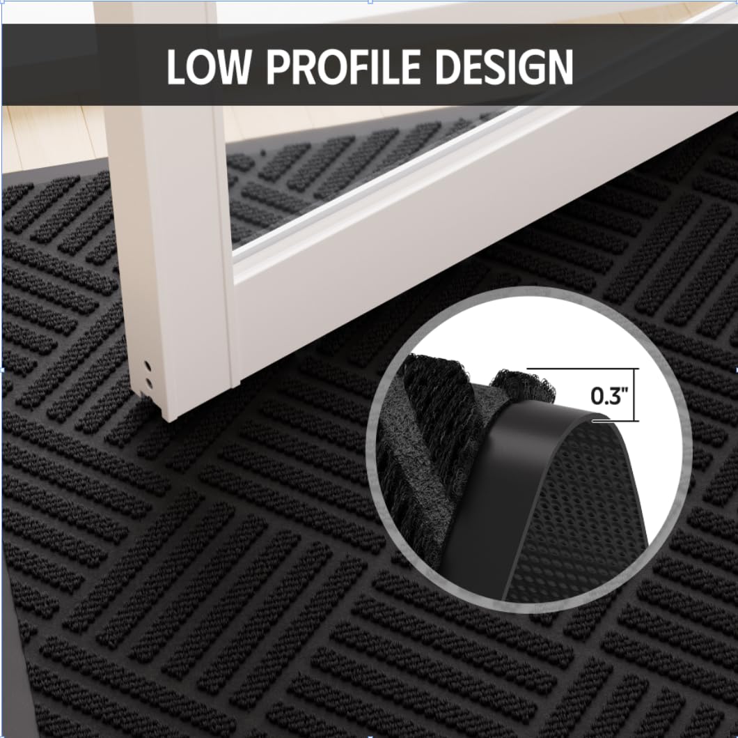 EZ2LIVE Front Door Mat in a commercial space