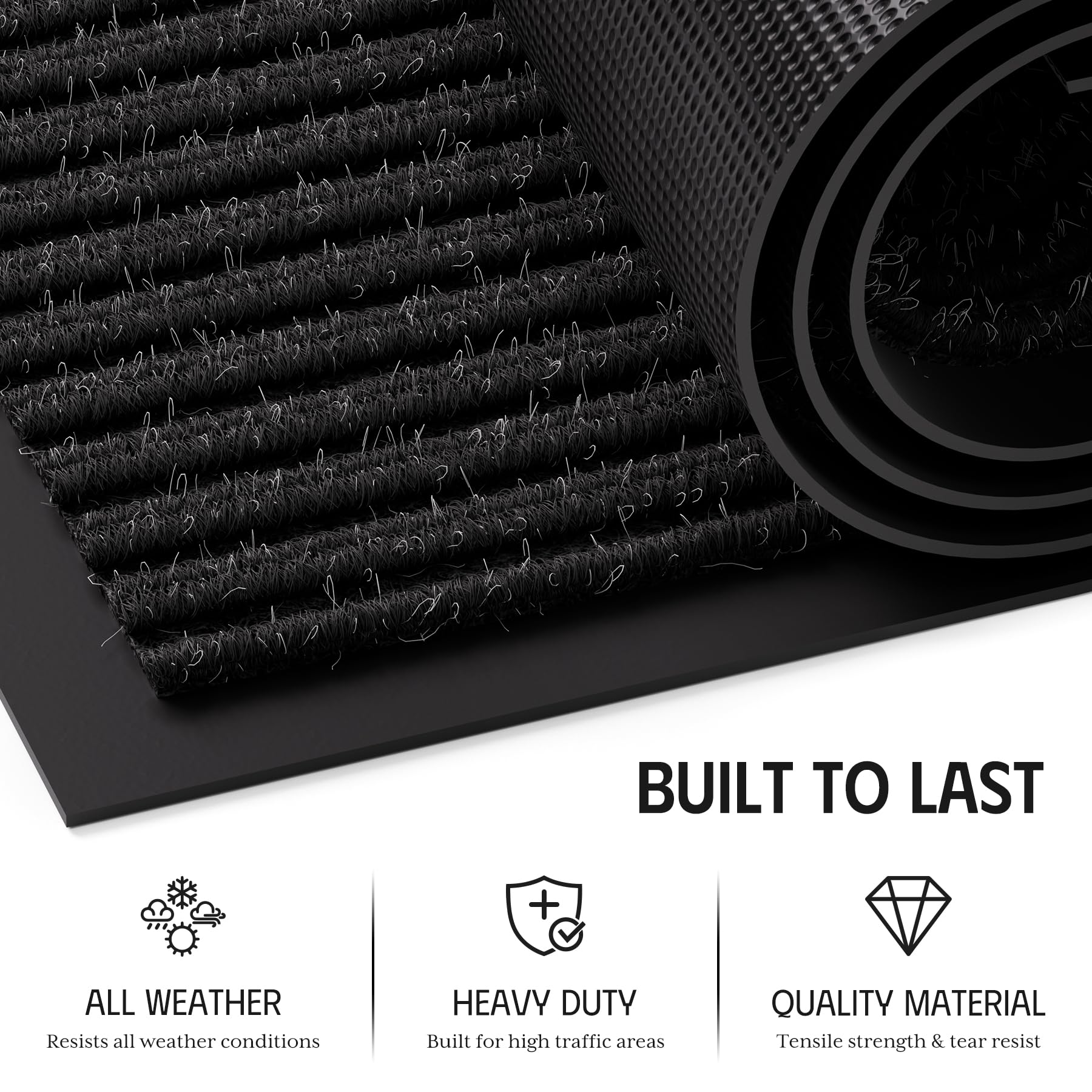 EZ2LIVE heavy duty door mat in an entryway