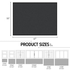 EZ2LIVE heavy duty door mat non-slip PVC backing