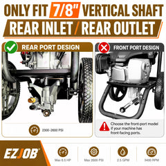 EZJOB pressure washer pump packaging